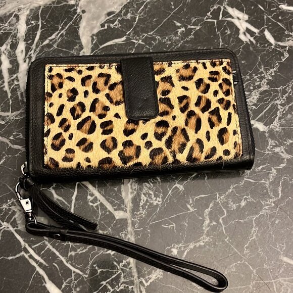 🌹Rachel Ray Authentic Brand Genuine Leather/Genuine Fur-Leopard print🌟 - Picture 1 of 6